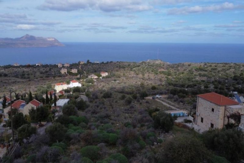 Kokkino Chorio Kreta, Kokkino Chorio: Weitläufiges Gelände mit spektakulärem Meerblick zu verkaufen Grundstück kaufen